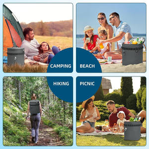 Sac isotherme de grande capacité anti-fuite Soft Lunch Cooler Bag 36 canettes isotherme Sac à dos isotherme pour la plage et le camping - Product Image 6