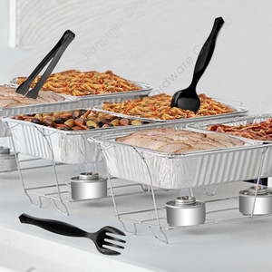 Proveedores Desechables Chafer Stand <span class=keywords><strong>Chafing</strong></span> Kit Tamaño completo Wire Rack <span class=keywords><strong>Chafing</strong></span> <span class=keywords><strong>Dish</strong></span> Buffet Set Con Combustible Para Catering - Product Image 3