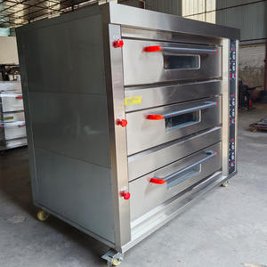 เตาอบเบเกอรี่อุตสาหกรรม 3 ชั้น อุปกรณ์ครัวเชิงพาณิชย์สำหรับโรงแรม เตาอบเบเกอรี่ 12 ถาด สำหรับร้านเบเกอรี่ - Product Image 3