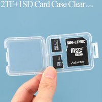 Boîte de rangement portable pour cartes SD 2 Go, mini étui en plastique pour cartes CF, étui pour cartes mémoire flash pour appareil photo Micro Sandisk