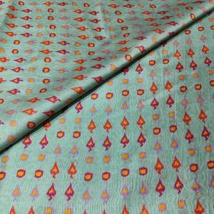 High Quality Woven Abstract Printed Chanderi <b>Silk</b> <b>Fabric</b> Multicolor Lightweight Premium Breathable Quick-Dry Home Textile - Product Image 3