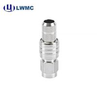 Connecteur RF LWMC SMA Mâle à Sertir pour Câble LMR300, Plaqué Or, Commande en Gros, Jusqu'à 6 GHz, Placage Albaloy, Broche à Souder