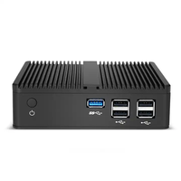 Mini ordenador PC industrial integrado sin ventilador de 12V con Intel J1900 I3 Win7 XP Linux sin Monitor