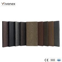 Tarima de Madera Compuesta para Exteriores, Suelo de WPC Impermeable, Cuadrado Cepillado, para Balcón, Patio Trasero, Terraza y Jardín