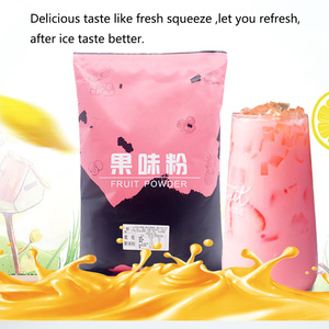 Multirasa teh susu bubuk stroberi mangga oranye untuk teh susu 1KG jus buah minuman bubuk instan bahan teh gelembung - Product Image 6