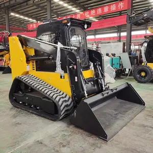 Big Powder Mini Skid Steer Loader Bucket Skid Steer Loader Disc Trencher