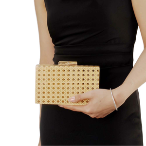 Bolso de cena tejido retro europeo americano moderno brillante ecológico con patrón de serpiente de algodón y acrílico con correa de cadena para un solo hombro - Product Image 1