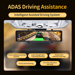 Carlover <span class=keywords><strong>4</strong></span> Lens Dash <span class=keywords><strong>Cam</strong></span> 4K Mirror Dashcam ADAS BSD WiFi Espejo retrovisor Cámara Dashcam para coche - Product Image 4