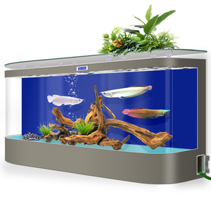 Super Large Office Company <b>Fish</b> <b>Tank</b>, High-End Floor Standing Hot Curved Glass Goldfish <b>Tank</b> - Product Image 5