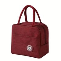 Tas Pendingin Makan Siang Kapasitas Besar yang Dapat Digunakan Kembali, Anti Air, Terisolasi, Bahan Non-woven, untuk Piknik
