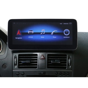 Cartrend Pantalla Android W204 Táctil 4G RAM GPS Navegación Multimedia para <span class=keywords><strong>Mercedes</strong></span> Clase C W205 Unidad Principal Radio DVD CD - Product Image 1