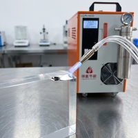 Machine de polissage de bords par flamme, soudeuse portable à eau, générateur d'hydrogène et d'oxygène purifiés pour acrylique