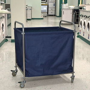 <span class=keywords><strong>Chariot</strong></span> à <span class=keywords><strong>linge</strong></span> d'hôpital d'acier inoxydable Rectangle commercial résistant sur des roues pour l'usage d'hôtel et <span class=keywords><strong>de</strong></span> maison <span class=keywords><strong>de</strong></span> repos - Product Image 4