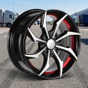 ล้อแม็กซ์อะลูมิเนียมอัลลอยด์ขนาด 15x7 สำหรับ Civic 4x100 4x114.3 สีดำและสีแดง ขนาด 15 นิ้ว สำหรับรถยนต์นั่งส่วนบุคคล - Product Image 1