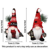 Figurine en coton personnalisée de Noël scandinave, Poupée en peluche, Décoration de maison, Elfe, Gnome, Jouet de table pour les fêtes