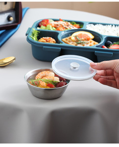 <b>Bento</b> <b>Lunch</b> <b>Box</b> Food Container with Salad Bowl Salad <b>Lunch</b> Container with Tableware Suitable for Offices and Schools - Product Image 3