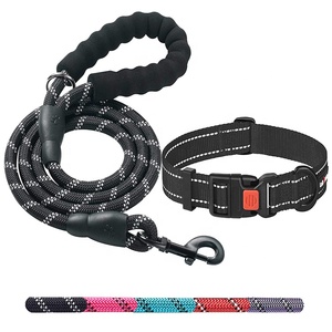 <span class=keywords><strong>Collar</strong></span> y Correa de Entrenamiento para Perros Duraderos para Exteriores, Collares de Lujo para Perros, Correas para Gatos, Suministros para Mascotas para el Entrenamiento de Cachorros, Correr y Caminar - Product Image 1