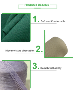 Fil mélangé viscose et nylon 24S/2 teint en fil, anti-boulochage, pour couture, tricot, tissage, frais et respirant, pour vêtements d'été, échantillon en stock - Product Image 2