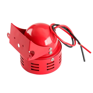 ไซเรนมินิโลหะสีแดง 12V DC 24V DC 220V AC 110V AC สำหรับเตือนภัยอุตสาหกรรม ป้องกันการโจรกรรม รุ่น MS-190 - Product Image 4