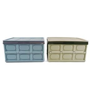 Caja de almacenamiento de plástico de gran capacidad con tapa Contenedor de almacenamiento de plástico duradero - Product Image 3