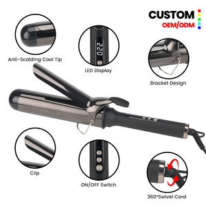 <span class=keywords><strong>Fer</strong></span> à <span class=keywords><strong>boucler</strong></span> électrique professionnel en céramique extra-épais de 2 pouces (50 mm) avec rouleaux larges pour des <span class=keywords><strong>boucles</strong></span> volumineuses - Product Image 2