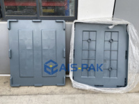 Conteneur en vrac en plastique pliable solide industriel résistant de poubelle de palette de HDPE