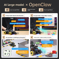 Coche Robótico Inteligente Hiwonder Clawpi Ros2 con Raspberry Pi 5, Navegación, Transporte, Brazo Robótico, Visión Artificial y Robot ROS