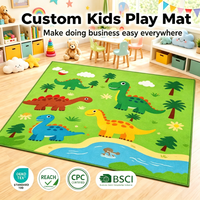 Tapis pour enfants en gros, tapis de jeu personnalisé pour enfants, tapis éducatif avec animaux, tapis de sol en nylon pour chambre d'enfant, crèche