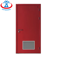 ZHTDOORS équipe professionnelle chinoise GB certificat 90 minutes seware portes coupe-feu weifang avec persienne