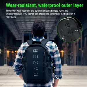 Shopify שירות Razer ריינג 'ר תרמיל V3 צבעוני לוגו גרסת 13 אינץ מחשב נייד גדול-כתפי קיבולת תיק