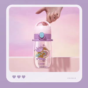 Botella de Agua Infantil Moderna de 500 ml, Libre de BPA, Ecológica, Material Tritan, con Pajita, Vaso Antiderrames para Bebés, Botella para Beber y Alimentar - Product Image 4
