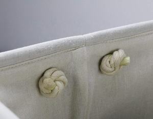 Có Thể Gập Lại Vải Lanh Phòng Tắm Lưu Trữ Vải Giặt Thùng Giặt <span class=keywords><strong>Hamper</strong></span> Panier Một Giỏ Giặt Có Thể Gập Lại Có Tay Cầm - Product Image 5