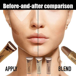 Etiqueta privada Vegan Mineral-Based Liquid Bronceador Stick Fairy Face Shimmer Matte Highlighter Protector solar Contorno multicolor - Product Image 5