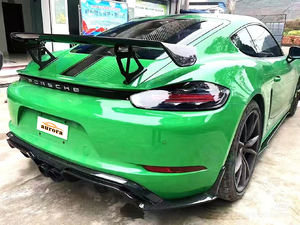 ปีกสปอยเลอร์ท้ายรถคาร์บอนไฟเบอร์สำหรับรถยนต์สำหรับ <span class=keywords><strong>Cayman</strong></span> Boxster <span class=keywords><strong>GT4</strong></span> 981 718 <span class=keywords><strong>987</strong></span>สปอยเลอร์หลัง - Product Image 2