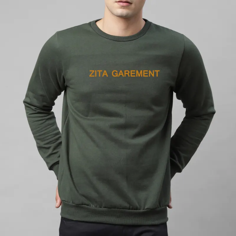 custom logo hoodies no pockets 320gsm cotton crew neck plain mens's hoodies & sweatshirts workout hoodies
