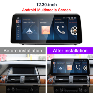 HFMidia Qualcomm Snapdragon 680 Android16 8GB 256GB 12.3 pouces pour BMW X5 E70 X6 E71 Voiture CarPlay AUTO GPS NAVI - Product Image 3