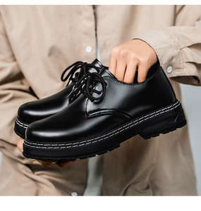 Chaussures habillées noires à lacets pour hommes, grandes <span class=keywords><strong>tailles</strong></span> 39-48, nouvelle collection, style décontracté et professionnel, excédent de production - Product Image 6