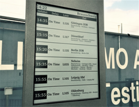 Écran LCD à économie d'énergie, affichage numérique extérieur, graphiques pour panneau d'information de station de bus, solution de signalisation publicitaire OEM