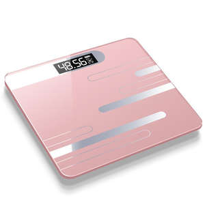 เครื่องชั่งน้ำหนักอัจฉริยะ จอแสดงผลดิจิตอล รูปทรงสี่เหลี่ยม เซ็นเซอร์ความแม่นยำสูง ใช้พลังงานจากแบตเตอรี่ เครื่องชั่งน้ำหนักเพื่อสุขภาพ - Product Image 5