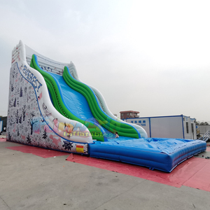 Tobogán inflable navideño para niños, castillo hinchable para esquiar en invierno, tobogán inflable para exteriores. - Product Image 6