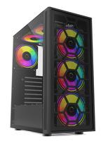 LY prix bas Matériel de jeu pour ordinateur de bureau Personnalisé ATX Verre trempé RGB Gaming PC Case pc tower cabinet case