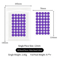 Autocollants adhésifs pour mèches de bougies, en acrylique double face blanc, résistants à la chaleur, 1 mm, sensibles à la pression