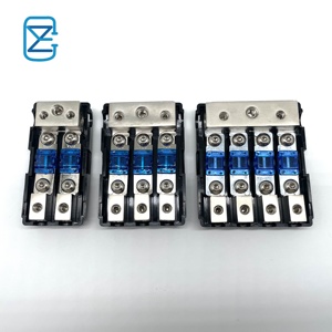 Portafusibles ANL para <span class=keywords><strong>Audio</strong></span> de Auto, Bloque de Distribución <span class=keywords><strong>Fusible</strong></span> de 3 Vías y 60 Amperios para Barcos, Motores, Remolques, Vehículos, Sistemas de Video y Estéreo - Product Image 2