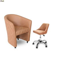 Ensemble de chaises de réception pour salon de beauté, chaise d'attente pour salon de manucure avec tabouret de technicien, chaise de manucure pour salon de beauté, pour institut de beauté