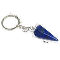 Porte-clés hexagonal à expédition rapide, pendentif énergétique de guérison, statue sculptée pour la décoration