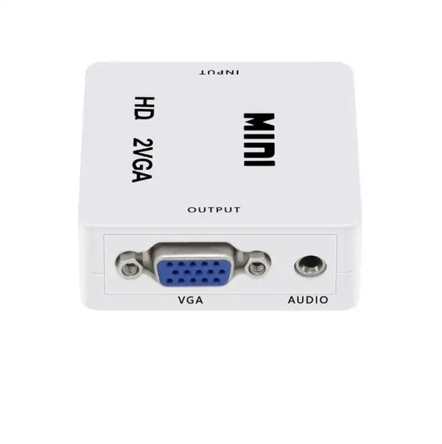 1080P MINI With Audio HDMI2VGA Video Box Adapter for Xbox360 PC DVD PS3 PS4 HD to VGA Converter