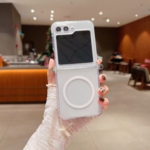 Pour Samsung Z <span class=keywords><strong>Flip</strong></span> 7 6 4 étui de téléphone magnétique transparent nouveaux étuis de téléphone portable de <span class=keywords><strong>Charge</strong></span> sans fil pour galaxy Z <span class=keywords><strong>Flip</strong></span> 7 6 <span class=keywords><strong>5</strong></span> - Product Image 5