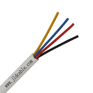 UL2464 4X24AWG kabel sheilded untuk tegangan rendah LED, sistem pencuri, detektor api, stasiun keamanan, bel pintu