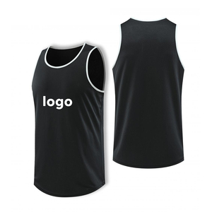 Men's Sports Vest Loose T-Shirt Breathable Quick-Dry Fitness Clothing Outdoor <b>Running</b> Tank Top 90% Polyester 10% Spandex OEM&ODM - Product Image 6