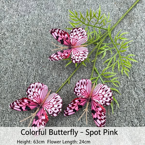 Stiele für Künstliche Blumen Weiße Einzelblumenstiele für Minimalistische Hochzeitstisch-Dekoration Blumenstiele DIY - Product Image 6